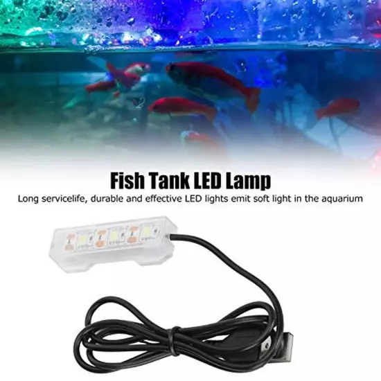 LED Aquarium Light, Light Weight USB Charging Underwater Light, Plastic Water...