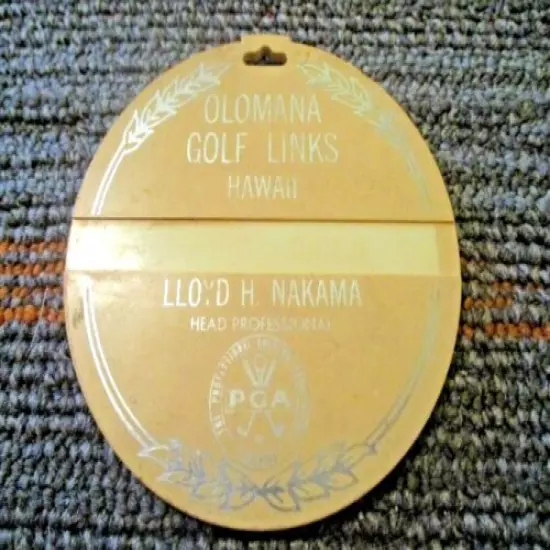 vtg - PGA Golf Bag Tag - OLOMANA GOLF LINKS - Golf Club Course gc - Oahu HI 