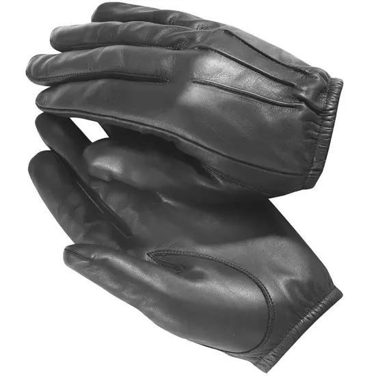 made with Kevlar Black Leather Gloves Security SIA Police Security 