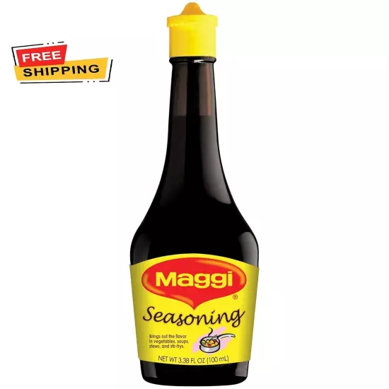 Maggi Seasoning Sauce 3.38 fl oz Authentic Flavor for Cooking & Marinades