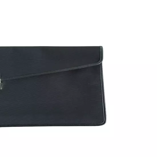 Gucci Black Nylon Leather Laptop Bag Document Zip Case 108841 Original