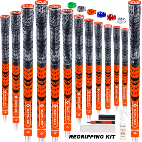 MultiCompound Hybrid Golf Grips, 13 Piece with Complete Regripping Kit, Midsize