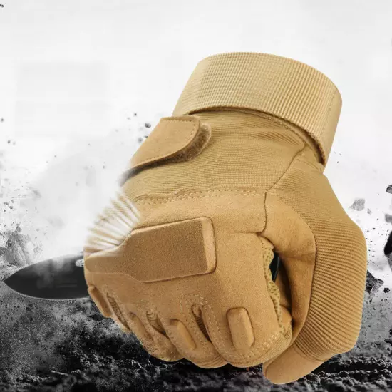 Mens Tactical Full Finger Gloves Army Military Combat Hunting Shooting Gloves