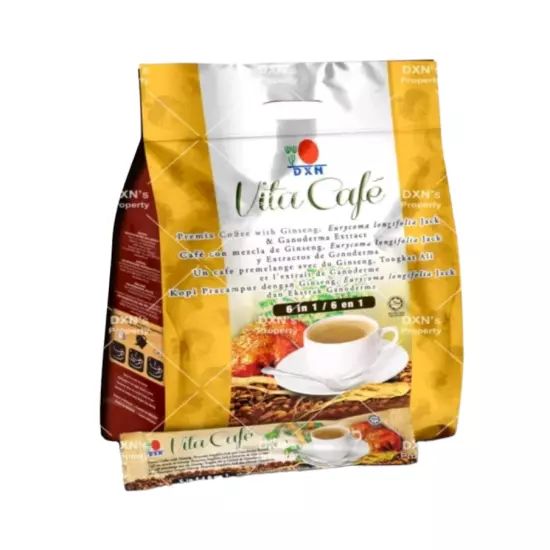 2 Packs DXN Vita Cafe 6 in 1 Coffee Ganoderma Lingzhi Reishi-Mantap