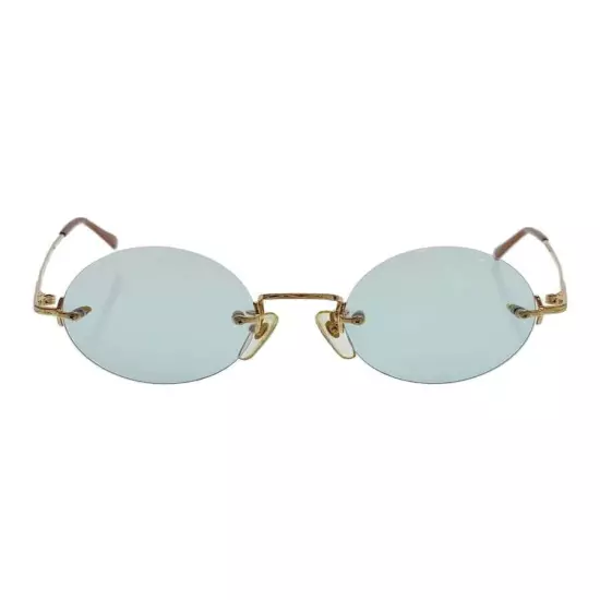 Other brands Mr./Ms. Glass Rimless Metal Gold Blue Men's