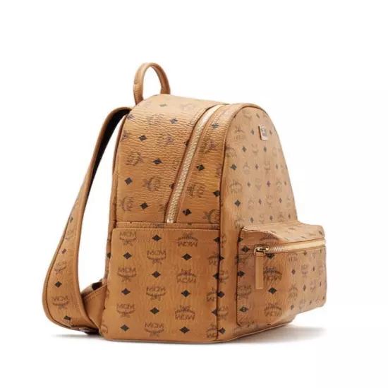 MCM Cognac / Brown Medium Backpack