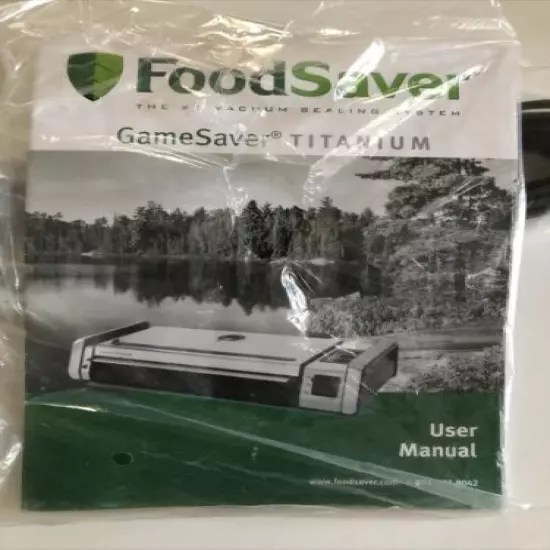 FoodSaver Game Saver Car Charger and User Manual brand new -