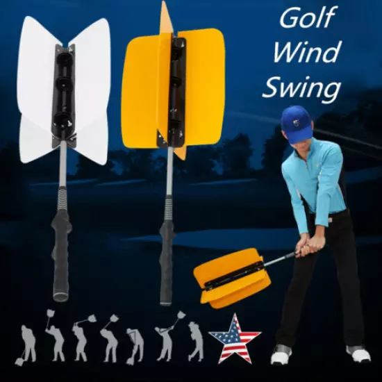 NEW Golf Fan Trainer Warm-up Trainer Yellow/White For Opening Ceremony, Birthday