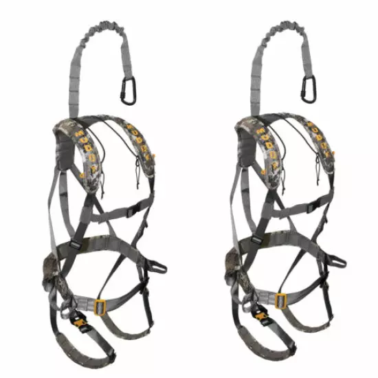 Muddy Ambush MSH500 Hunting Quick Release Deer Stand Safety Harness (2 Pack)