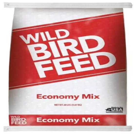 Economy Mix Wild Bird Feed, Value Bird Seed Blend, 20 LB. BAG