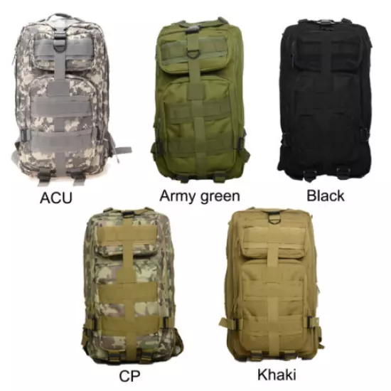 Tactical Shoulder Molle Backpack Army Molle Bug Out Bag Outdoors Hiking Camping