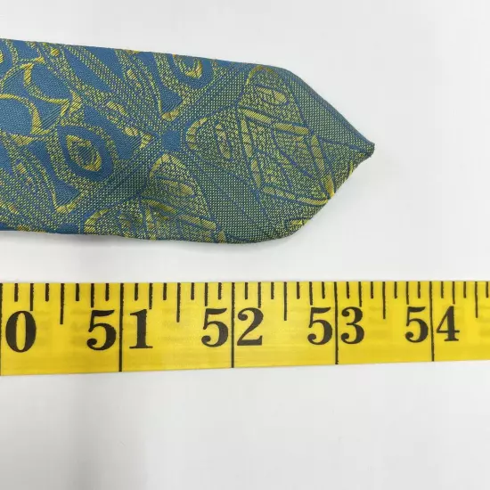 Vintage Louis Feraud 1970's Wide Psychedelic Abstract Blue Tie Men's 3.8" x 53"