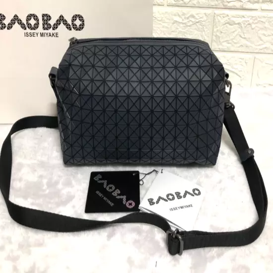 BAO BAO ISSEI MIYAKE Oblong Shoulder Bag Handbag Crossbody Black Outlet Product