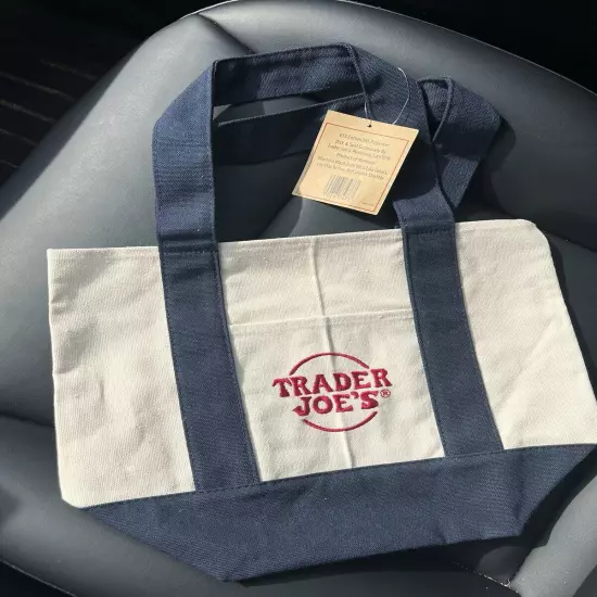 Trader Joe’s Mini Canvas Tote Bag Set Of 4 - Brand New - All Colors