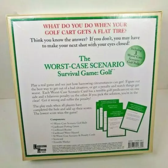 The Worst Case Scenario Survival Game: Golf University Games New Ages 8+ 