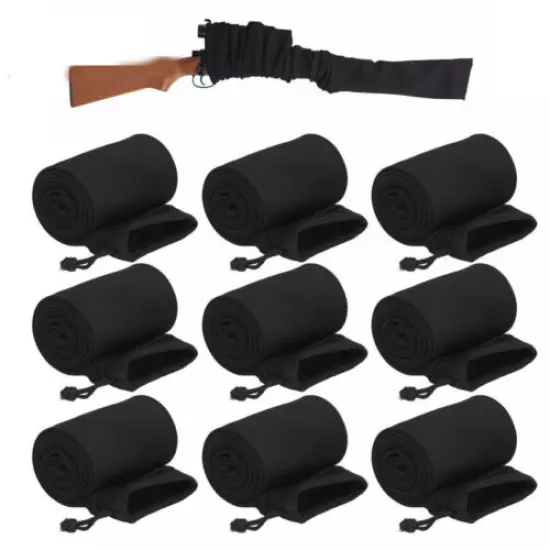 9Pack 54" Silicone Treated Black Rifle/Shotgun Sack Gun Sock Sleeve Storage Case