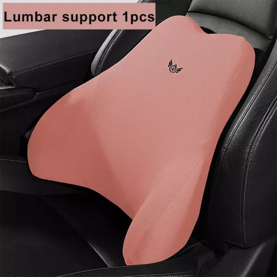 Curved Car Seat Headrest Car Neck Pillow Cushion Back Lumbar Support 