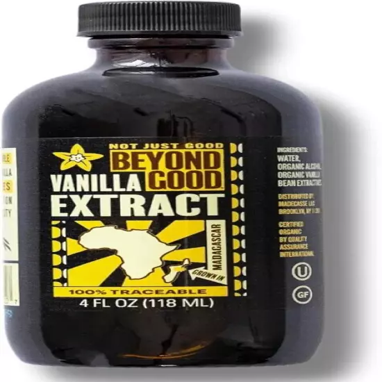 Beyond Good MADAGASCAR Organic Vanilla Extract, 2oz