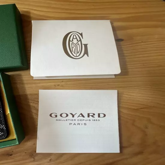 Authentic Goyard Saint Sulpice Card Holder - Black