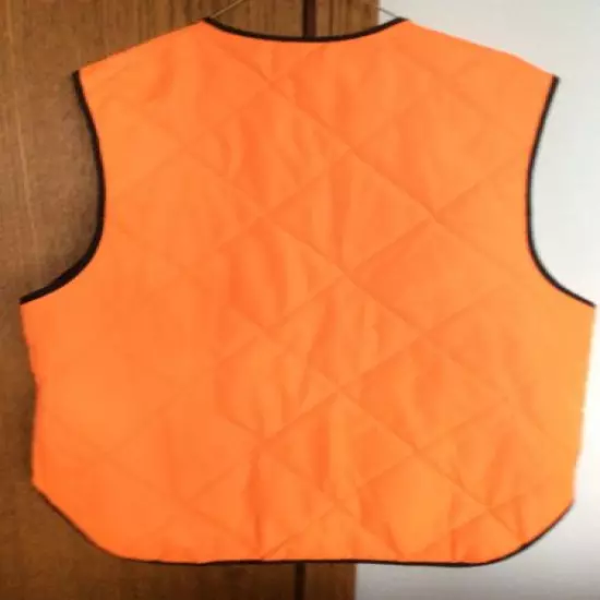 Reversible Orange/Camouflage Vest Large Unbranded NOS #334