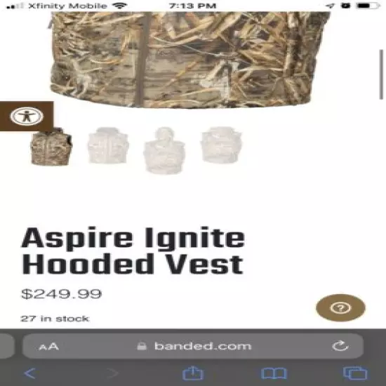 banded aspire camo vest Medium