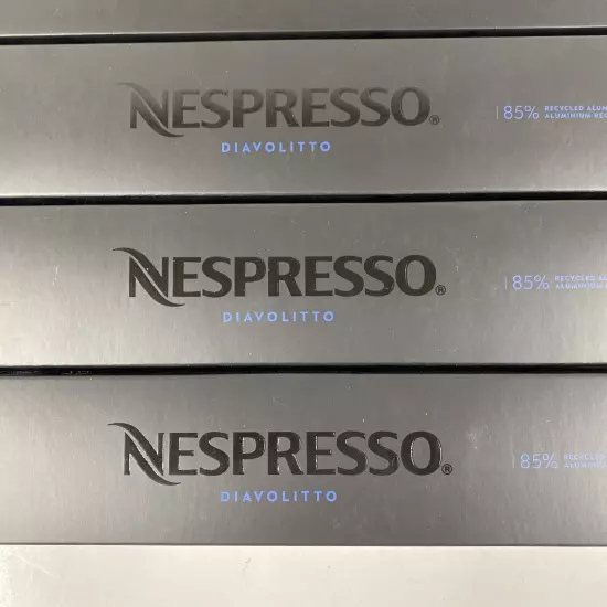 LOT x120 NESPRESSO VERTUO DIAVOLITTO Espresso Capsules Coffee Pods 1.35 Oz