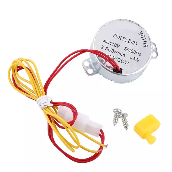 1PC CW/CCW Egg Turner Rotator Incubator Motor With Connector(110V)