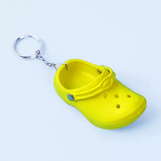 Color Slipper Keychain Shoes Keyring Backpack Sandal Crocs Funny Pendant Mini