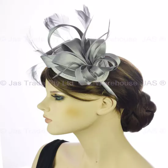 Spring Racing Race Party Melbourne Cup Feather Headband Hairband Clip Fascinator