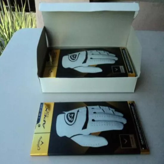 New Callaway Apex Tour Golf Glove Size Large Regular Mens Left Item# 5313301