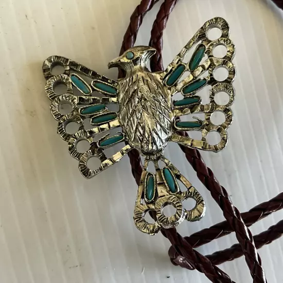 Vintage Bolo Tie Thunderbird