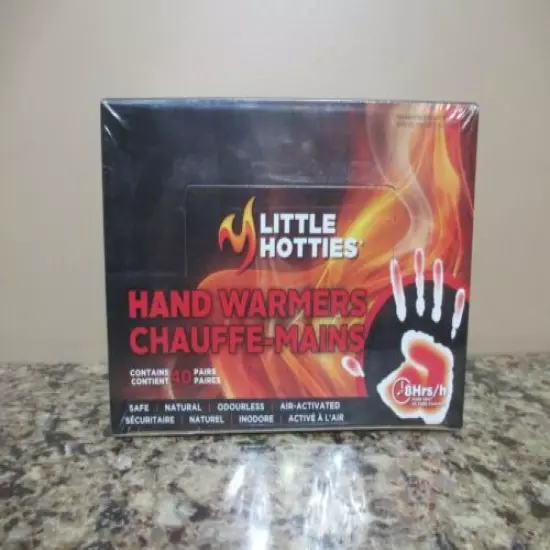 Box of 40 Pairs of Little Hotties Hand Warmers - Sealed