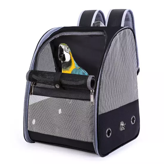 Portable Birds Parrot Carrier Backpack Pet Breathable Travel Bags Cage Tote Bag