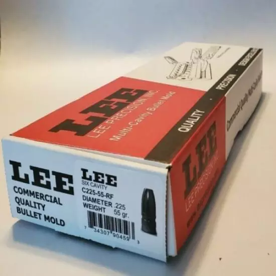 LEE 90459 Six Cavity Mold C225-55-RF .225dia 55gr *INSURED SHIPPING*