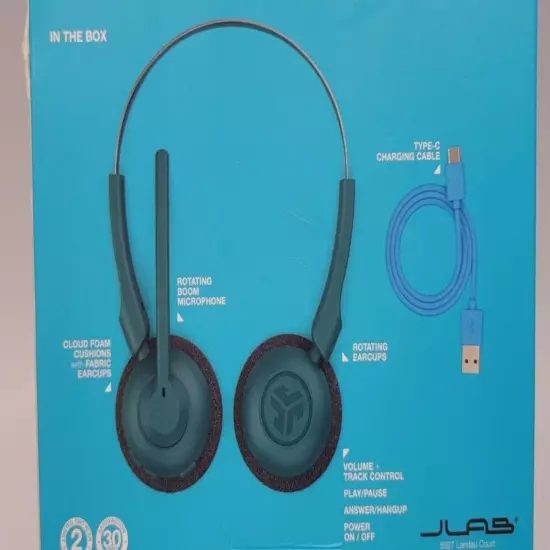 JLab - GO Work Pop Wireless On-Ear Bluetooth Stereo Headset