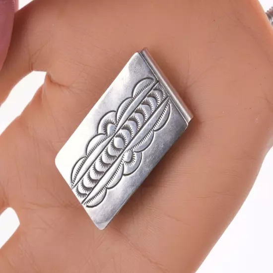 Vintage Sterling Navajo money clip