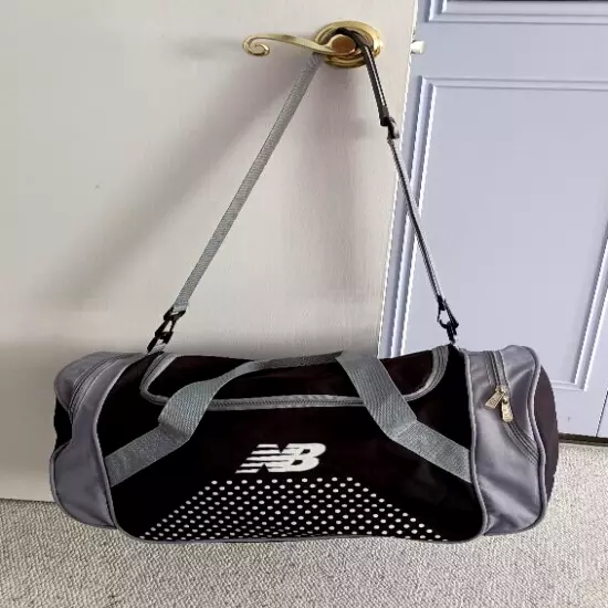 New Balance Black Gym Sport Duffle Carry On Travel Bag