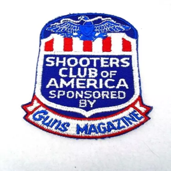 Vintage Shooters Club of America Sponsored by Guns Magazine Embroidered Patch 