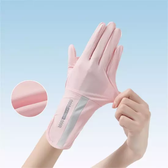 Mid-long Sunscreen Gloves Thin Cycling Driving Gloves Summer Spring