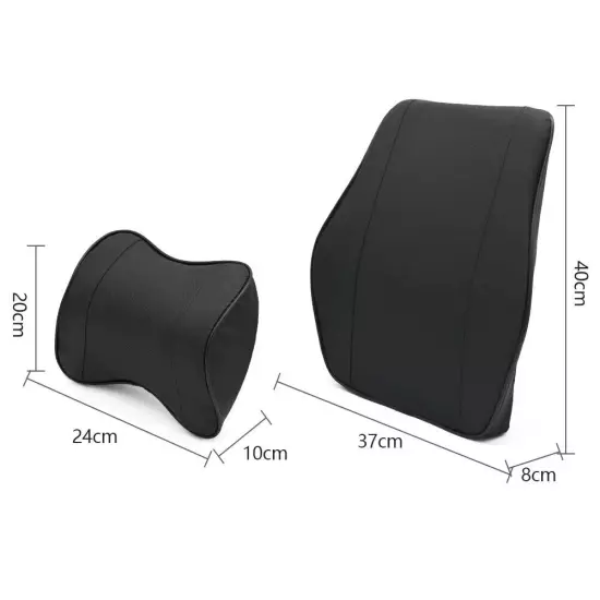 Car Neck Headrest Pillow Support Cushion Car Breathable Car Lumbar Pillow 