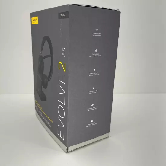 Jabra Evolve2 65 Computer Headset Black HSC11W