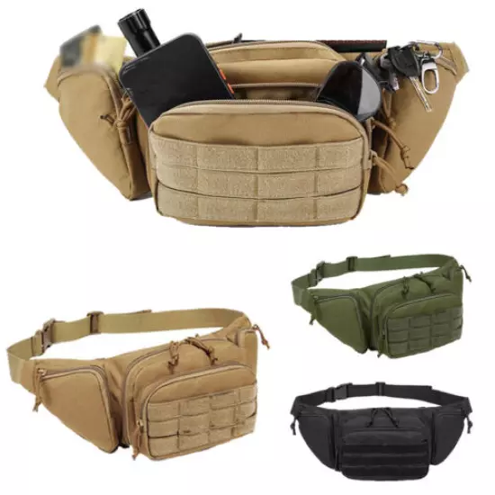 7 Types Military Tactical Waist Belt Bags Crossbody Pack Accessories Pack Hiking