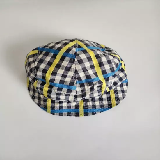 Kangol Mens Cotton Plaid Summer Cap Size S NWOT