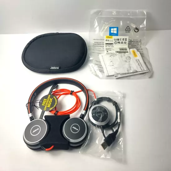 Jabra Evolve 40 Stereo USB Headset Model: 6399-823-109 with ENC010 Adapter