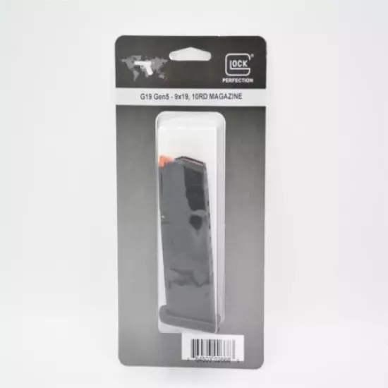 GLOCK PERFECTION GLOCK 19 (10 ROUND) MAGAZINE 9MM GEN 5 PISTOL ORANGE FOLLOWER!