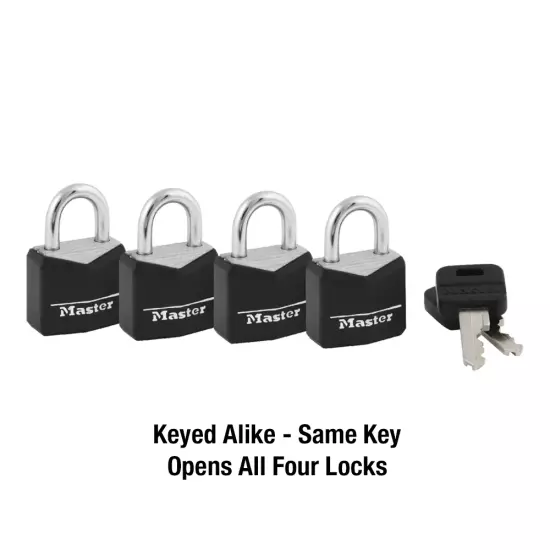 Covered Aluminum 3/4In (19 Mm) Padlock with Key, (7/16 in (11 Mm) S