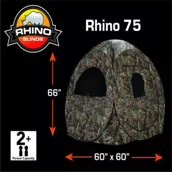 Hunting Ground Blind 2 Person Tent Fabric Polyester Backpack Photographer Hunter