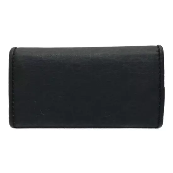 Dunhill AD monogram Black Leather Key Holder Wallet/Key Case