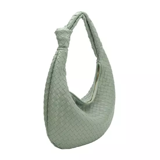 Melie Bianco Katherine Brigitte Satchel Oversized Edition Woven Knot Bag ANTHRO!