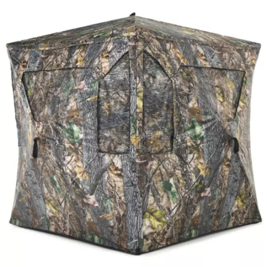 Portable Hunting Blind Pop-up Ground Tent w/ Ground Stakes & Tie-downs